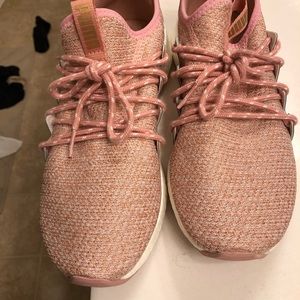 Blush pink Puma sneakers